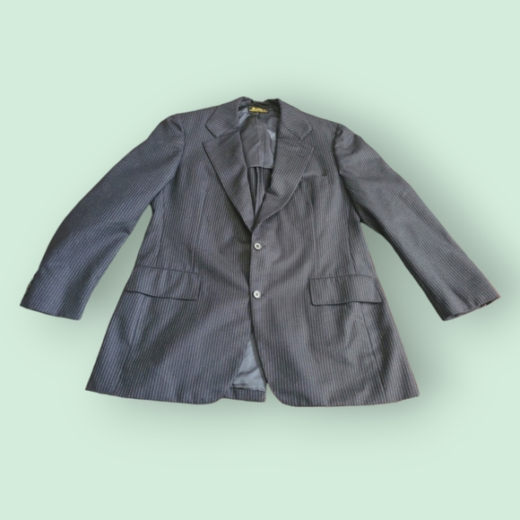 ✨️HP✨️SouthwickLytle Pressley'sMen's Dark Navy Pinstripe Sports Coat 44R